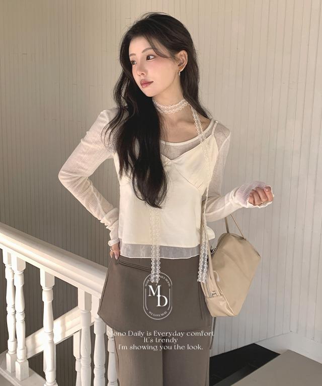 [#.데이트룩] [#.출근룩] 몰리 쉬폰 뷔스티에 (입고지연 3/11 이후 순차 발송)