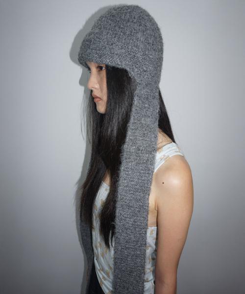 Flap Tail Beanie Charcoal