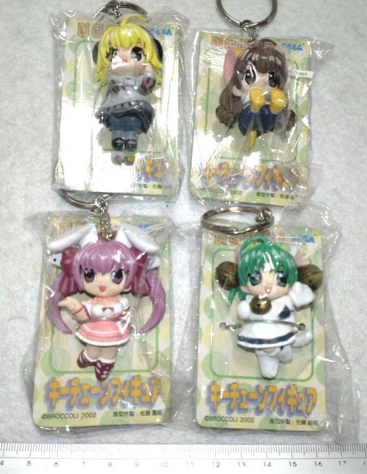 デ・ジ・キャラット　フィギュア4種セットキーチェーンフィギュア4種セット