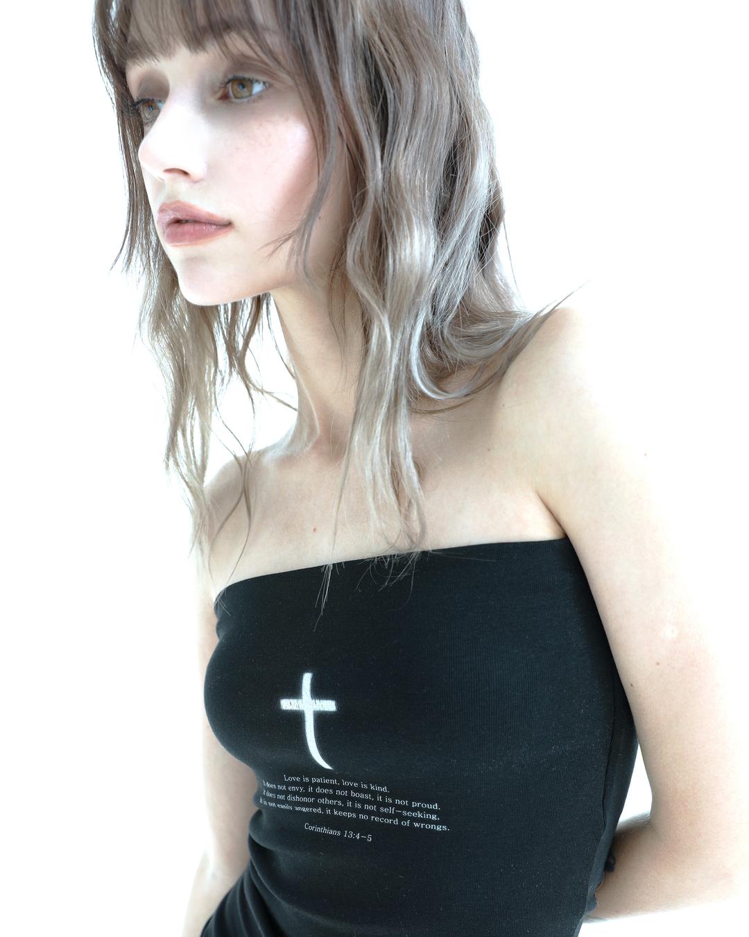 Cross Tube Top (Black)