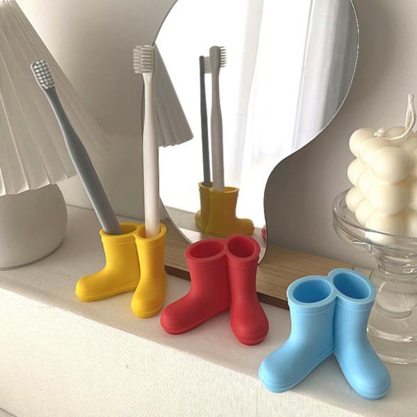 컬러풀 고무장화 칫솔꽂이 3color