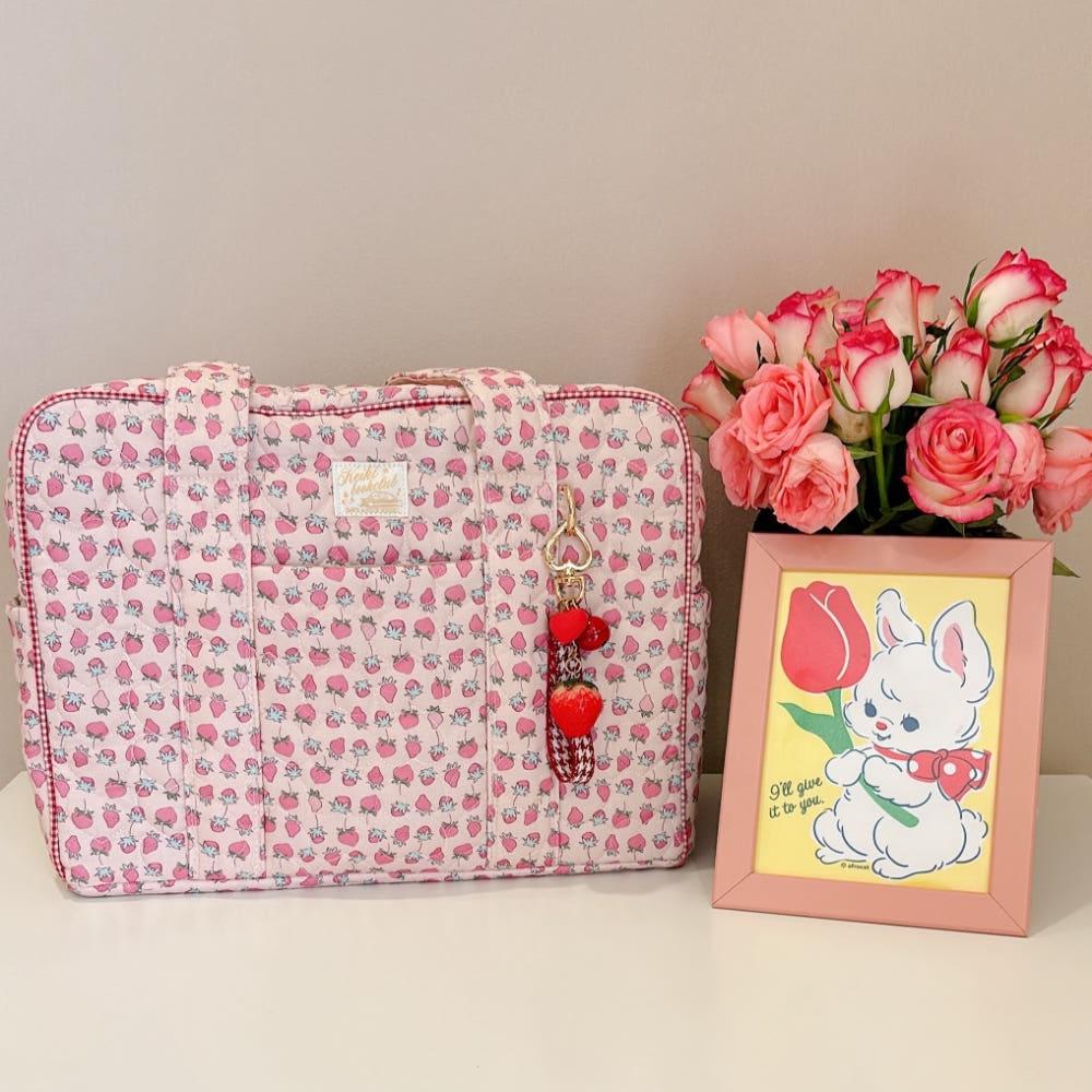 스윗베리팜  패브릭 보부상 기저귀 다꾸 숄더 가방 백