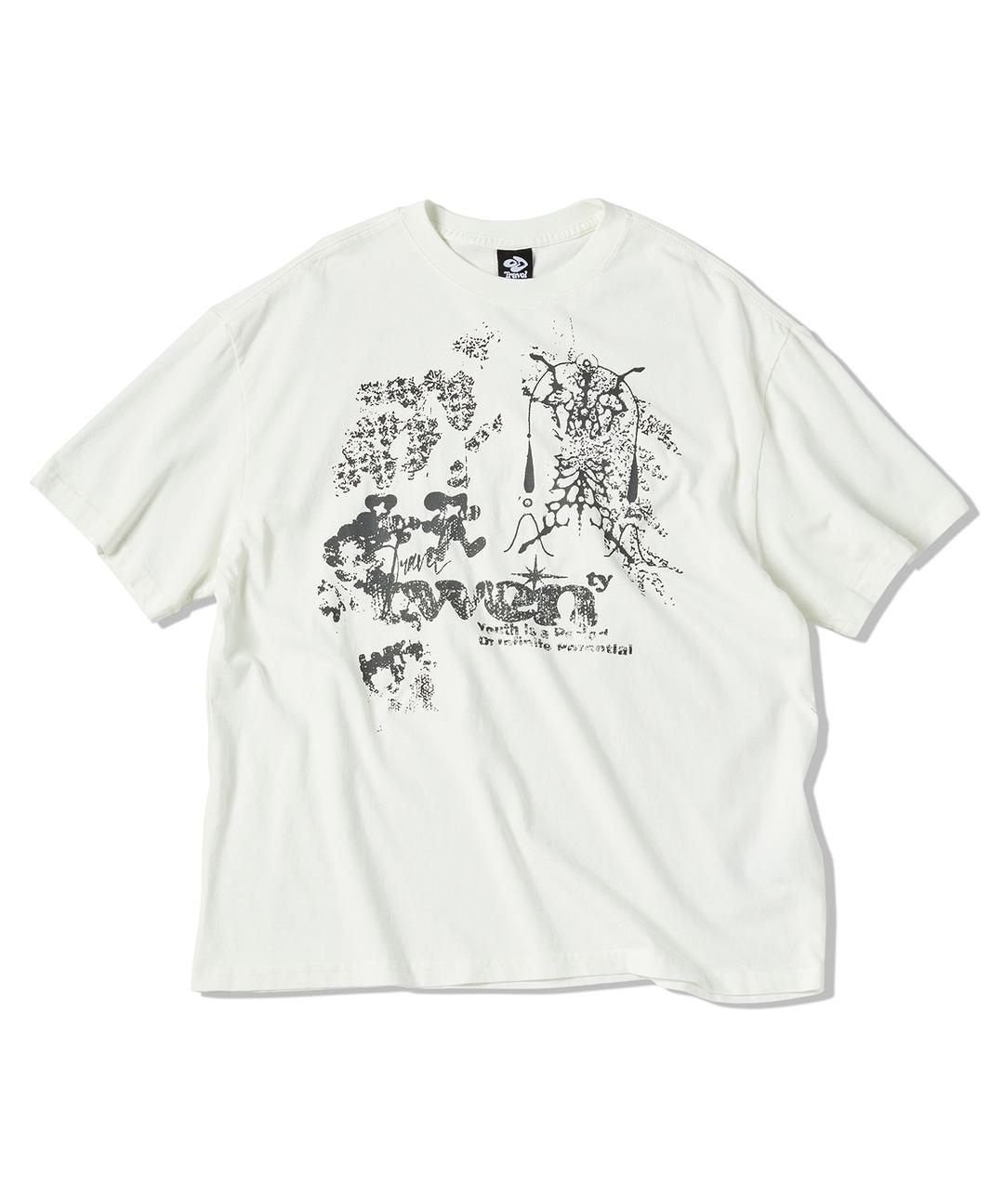 안투라지 피그먼트 반팔티 크림