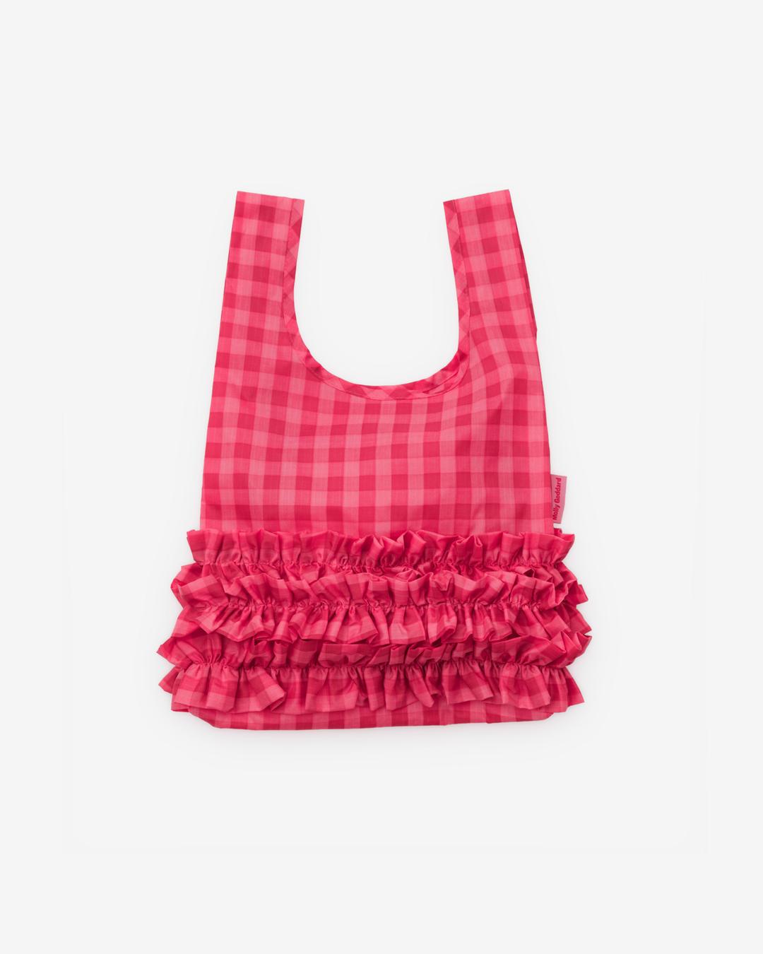Molly Goddard - Ruffle Baggu - (Ruby Gingham)