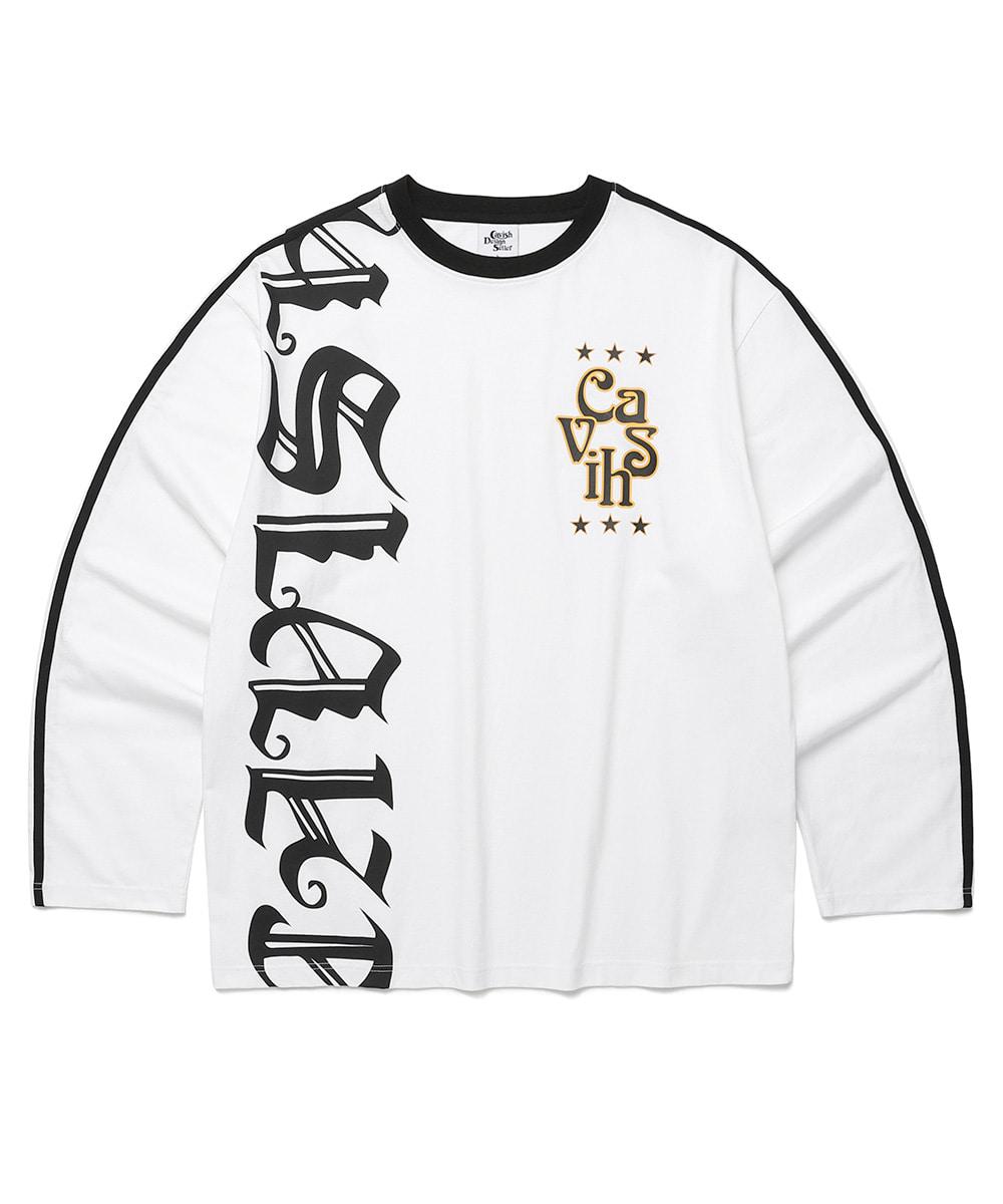 SIDELINE FOOTBALL LS TEE[WHITE]