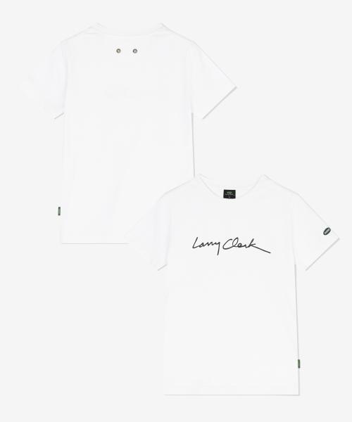 래리클락(LARRY CLARK)  [WOMENS] L.C SIGN LOGO RIVET SS WHITE - 사이즈 & 후기 | 무신사