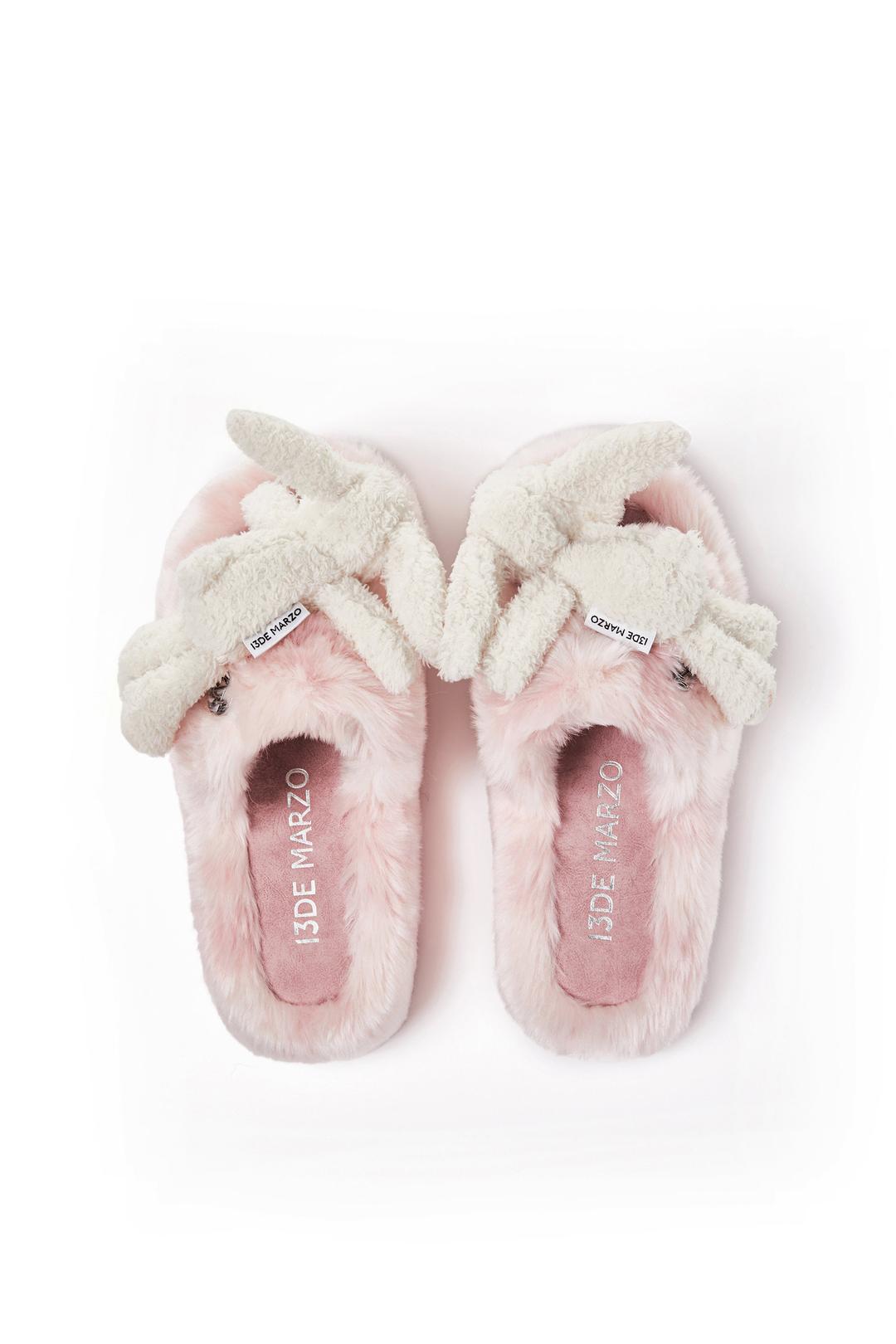 13DE MARZO Logo Furry Plush Slipper