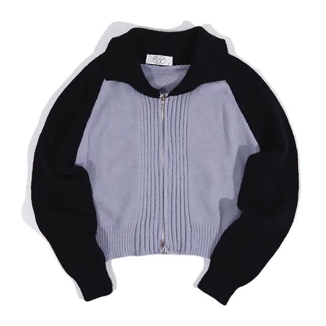 Combi knit in black