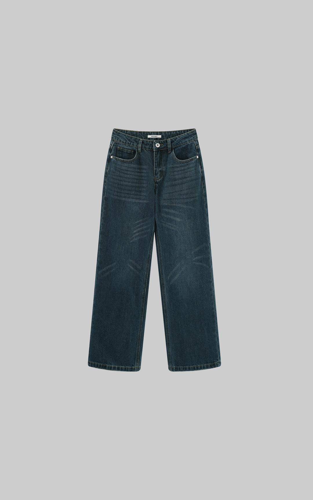 <tc>ROVENTE</tc> 빈티지 워시 스트레이트 데님