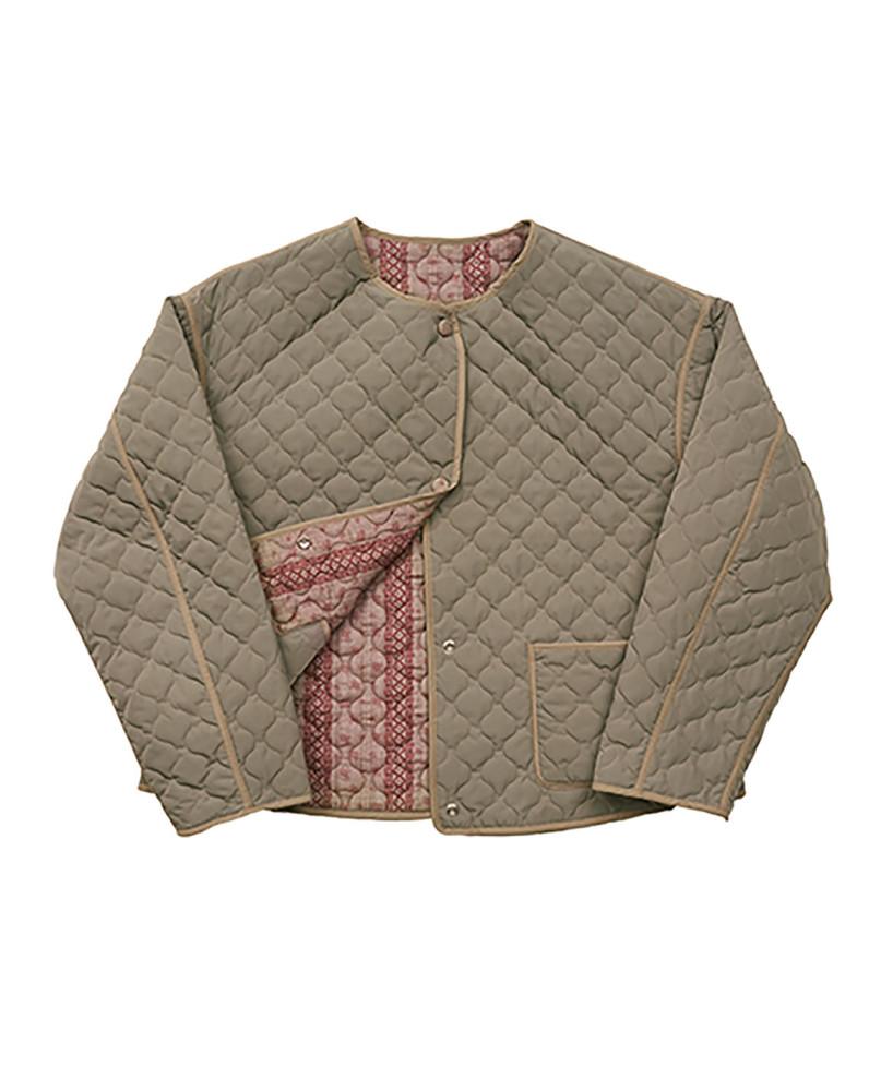 quilting reversible jacket_khaki