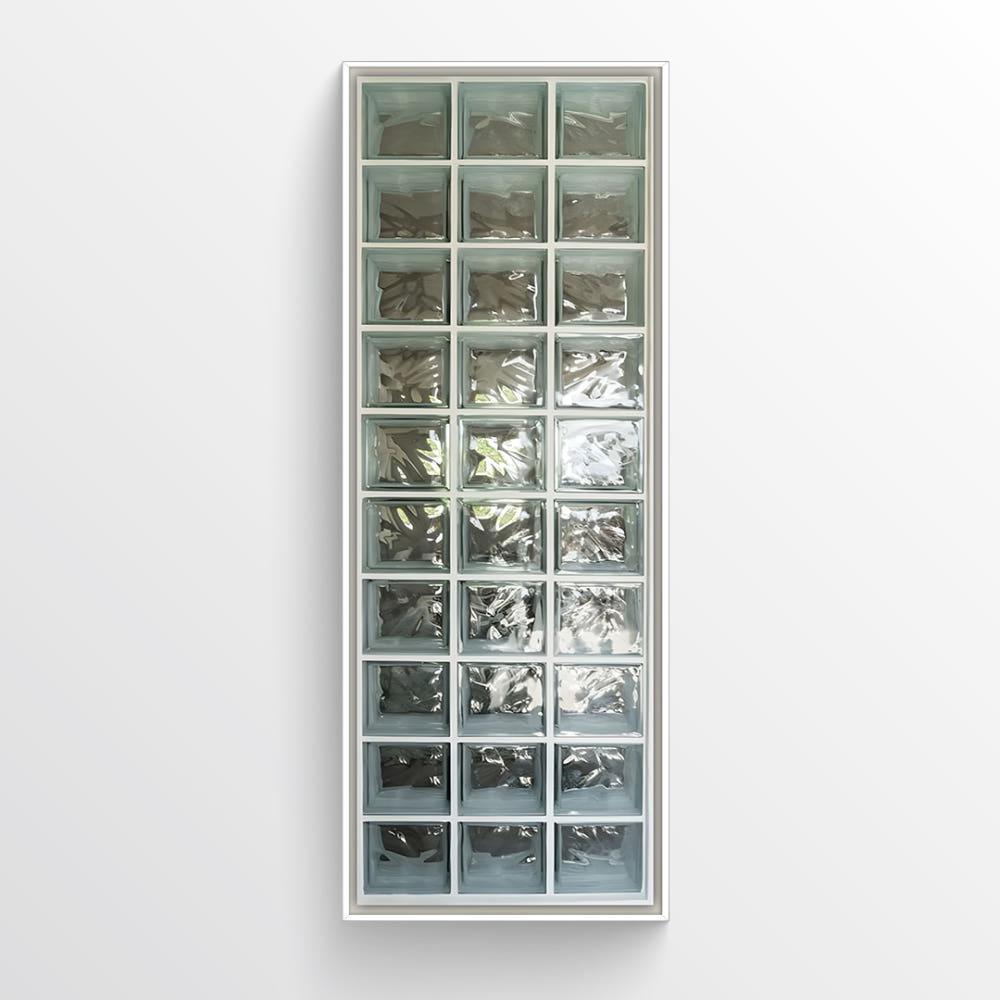 [BIG] 애시드로우 유리블럭 대형액자 Glass Block Wave Type [420x1189mm.A0 Size]