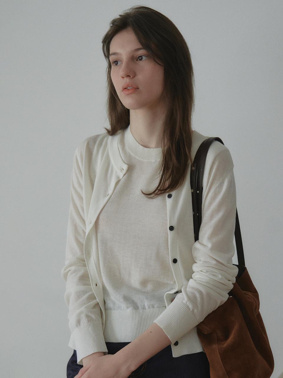 엘리오티 Arven Button Knit Cardigan_4Color