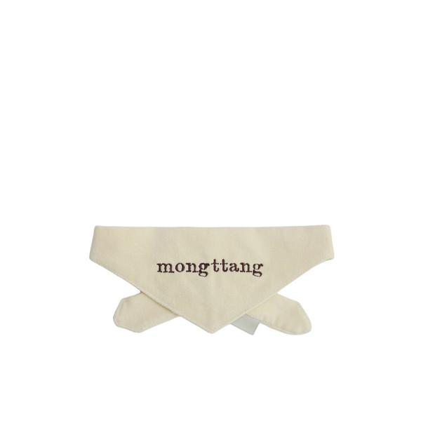 스웨이드 네이밍 스카프 (Cream)