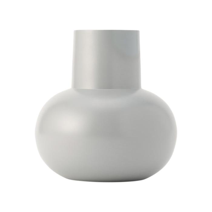 Metal Vase Short Matt - Light Grey