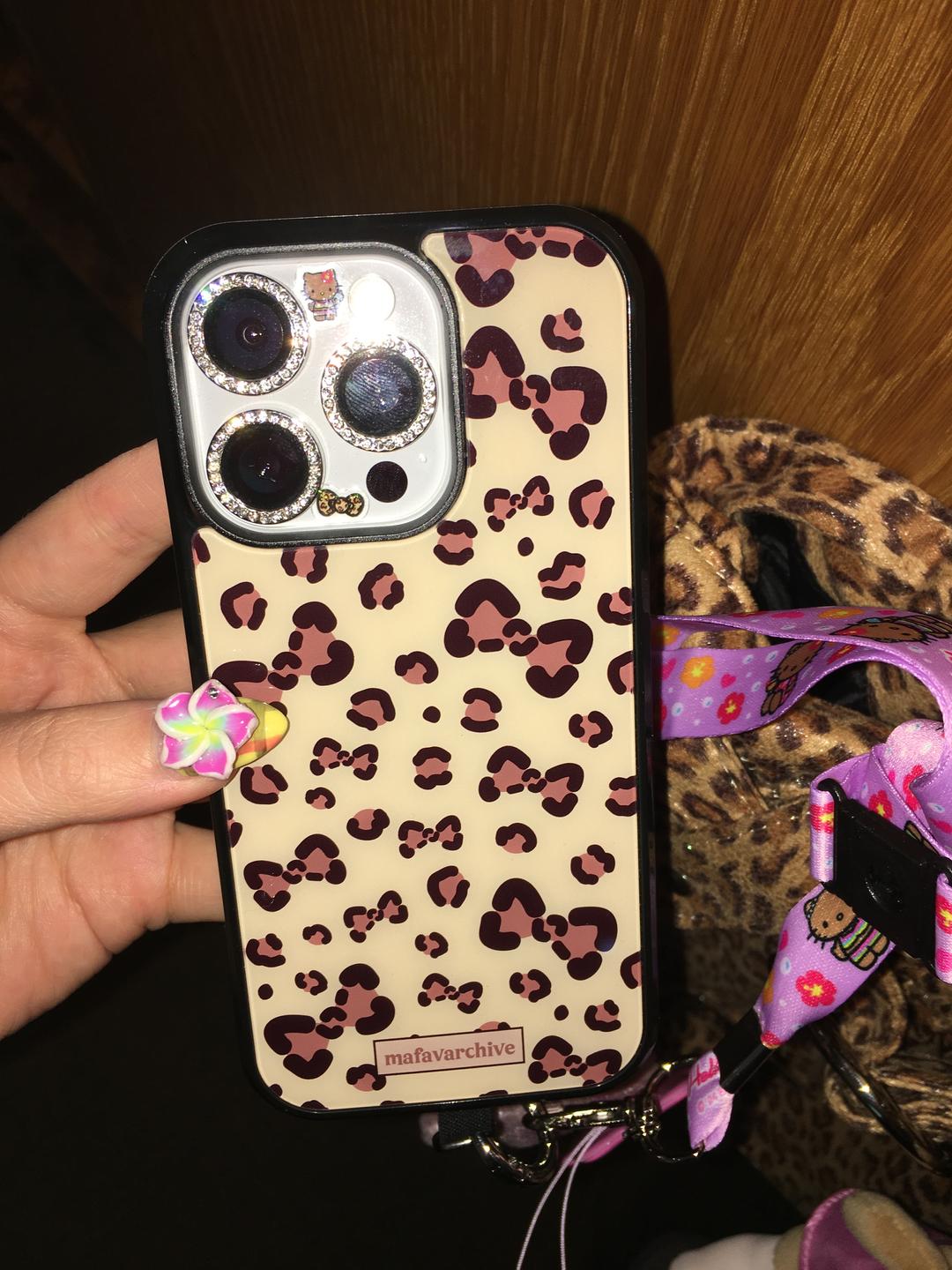 brown leopard magsafe glass case