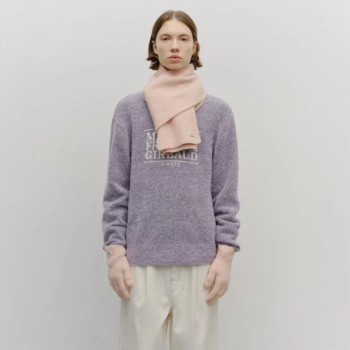 REGULAR LOGO MUFFLER & GLOVE pink