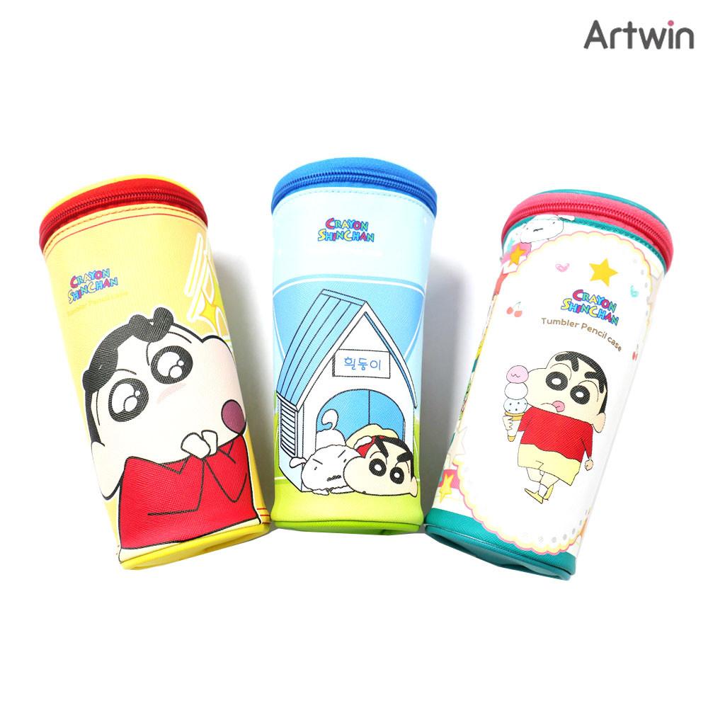 7000 짱구 텀블러 모양 필통 연필 학용품 파우치