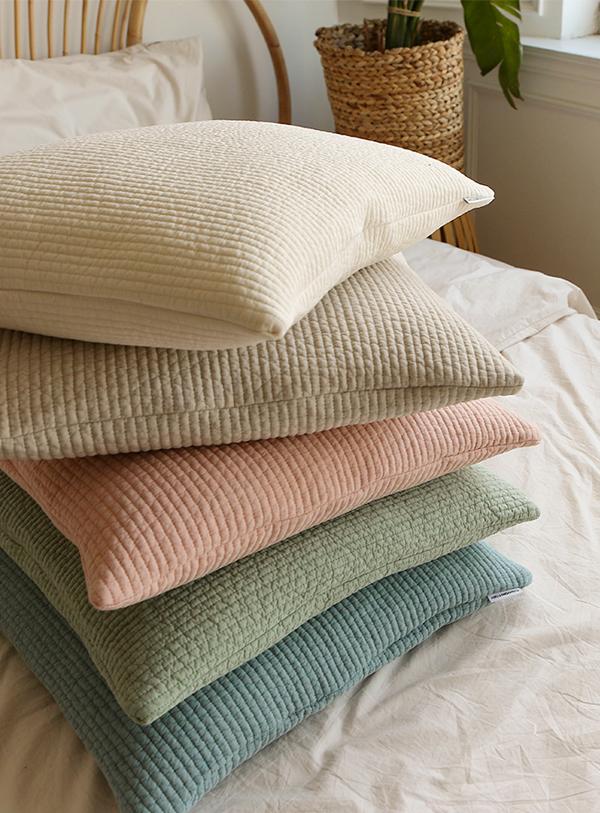 [주문폭주] 플레인 누비 방석 커버 7mm (5color)