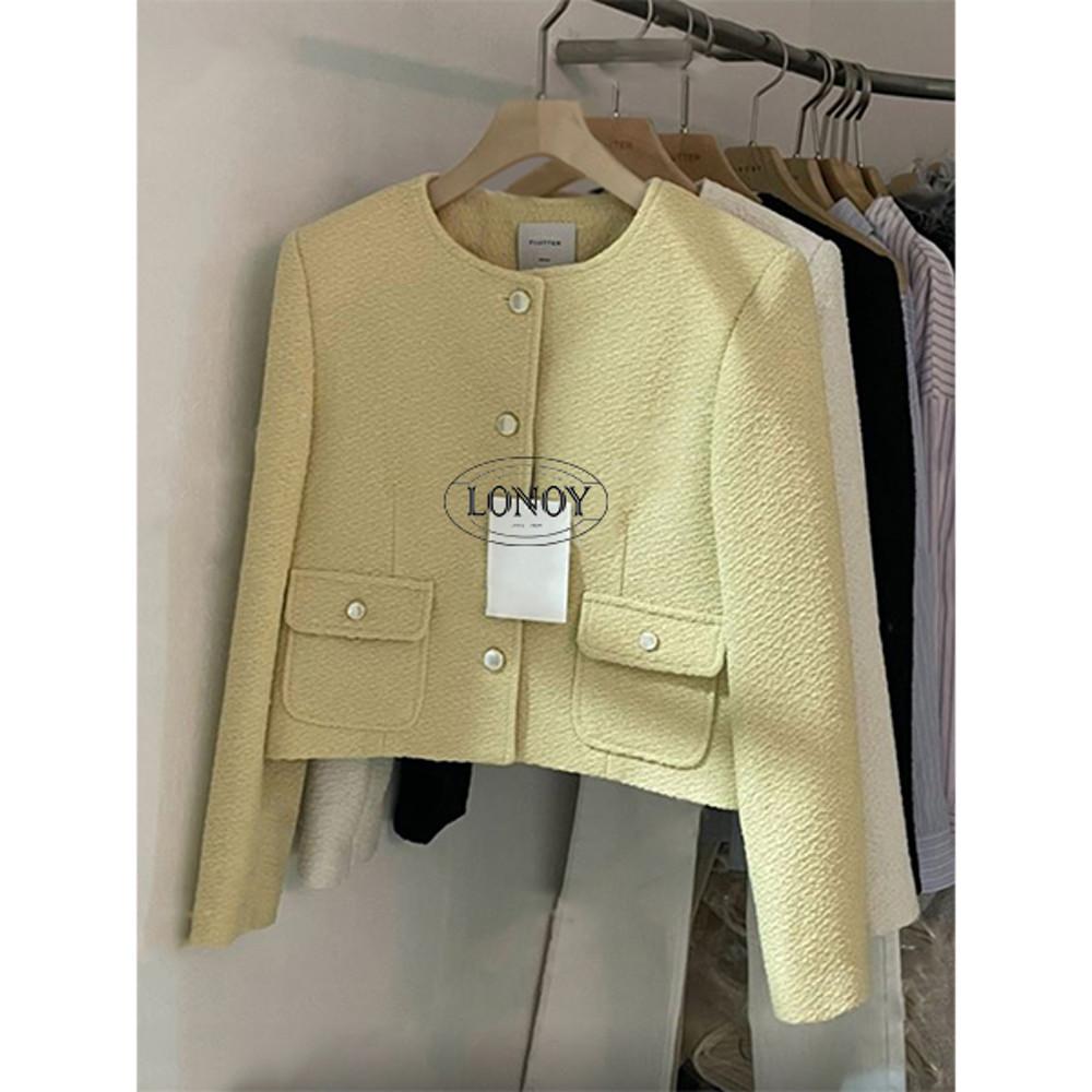 (당일) 플러터 버터 자켓 3col 아이보리 옐로우 블랙 inouf