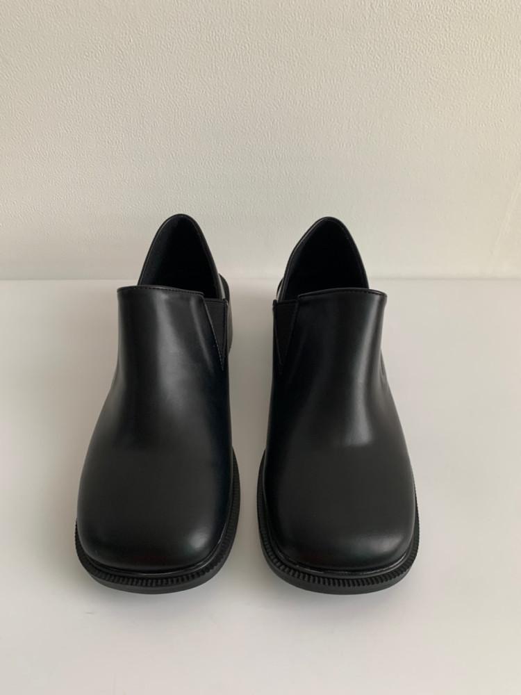 투웨이 로퍼 (3color) / 여성 4cm 둥근 뮬 미들힐 블로퍼