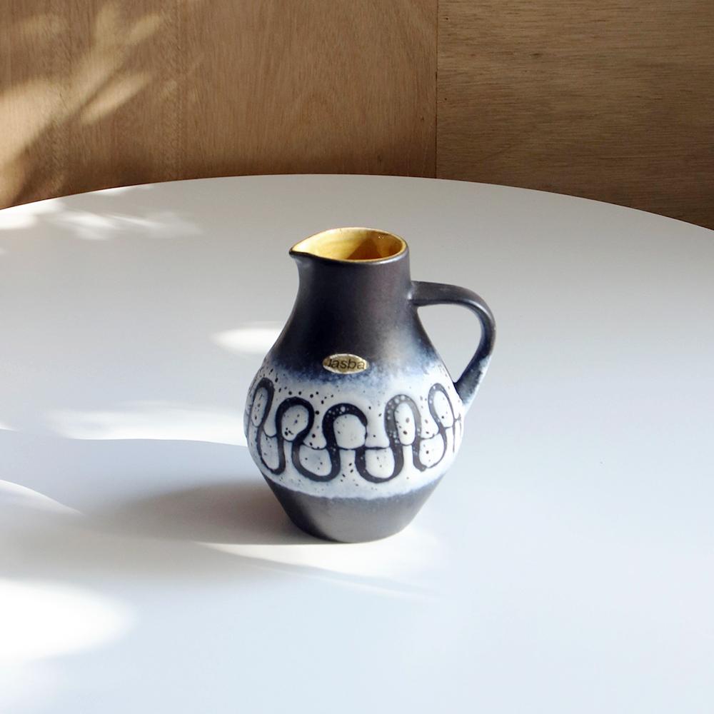 1960s West Germany Jasba Navy Handle Vase