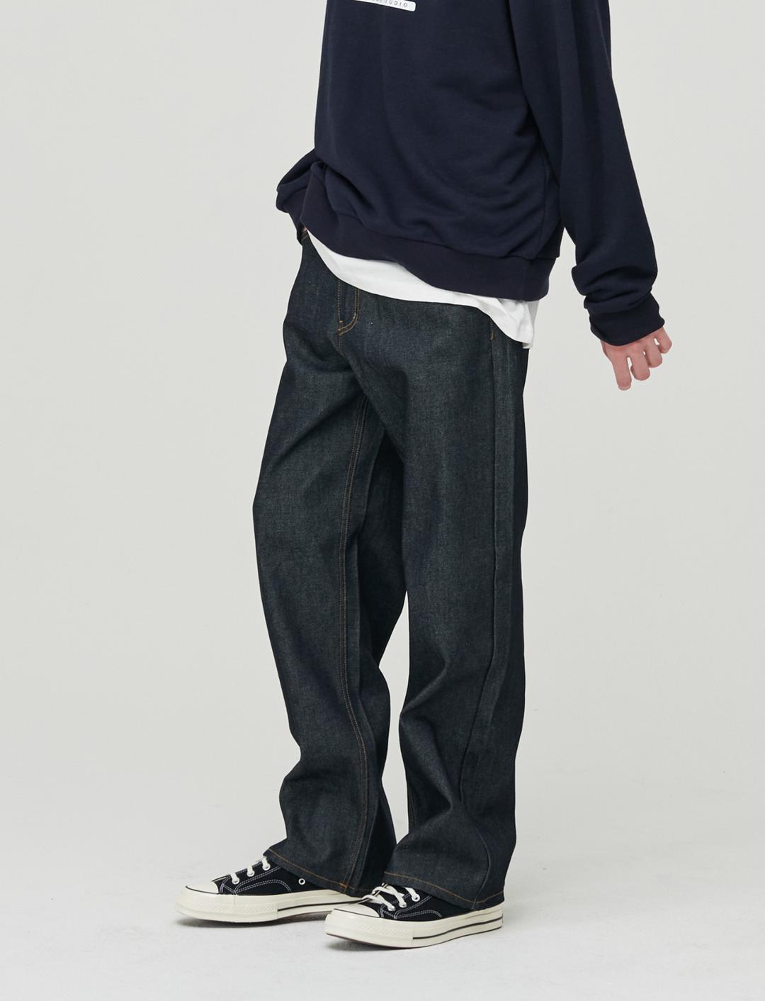 [ECO friendly]와이드 생지 데님 팬츠
