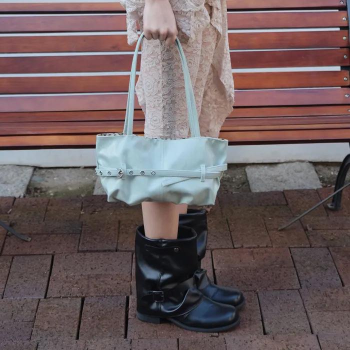 Tied boat bag [Mint]