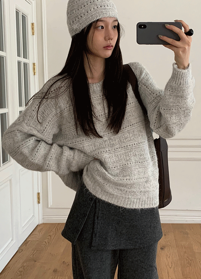 유이니 [비니증정] Moha knit (2color)