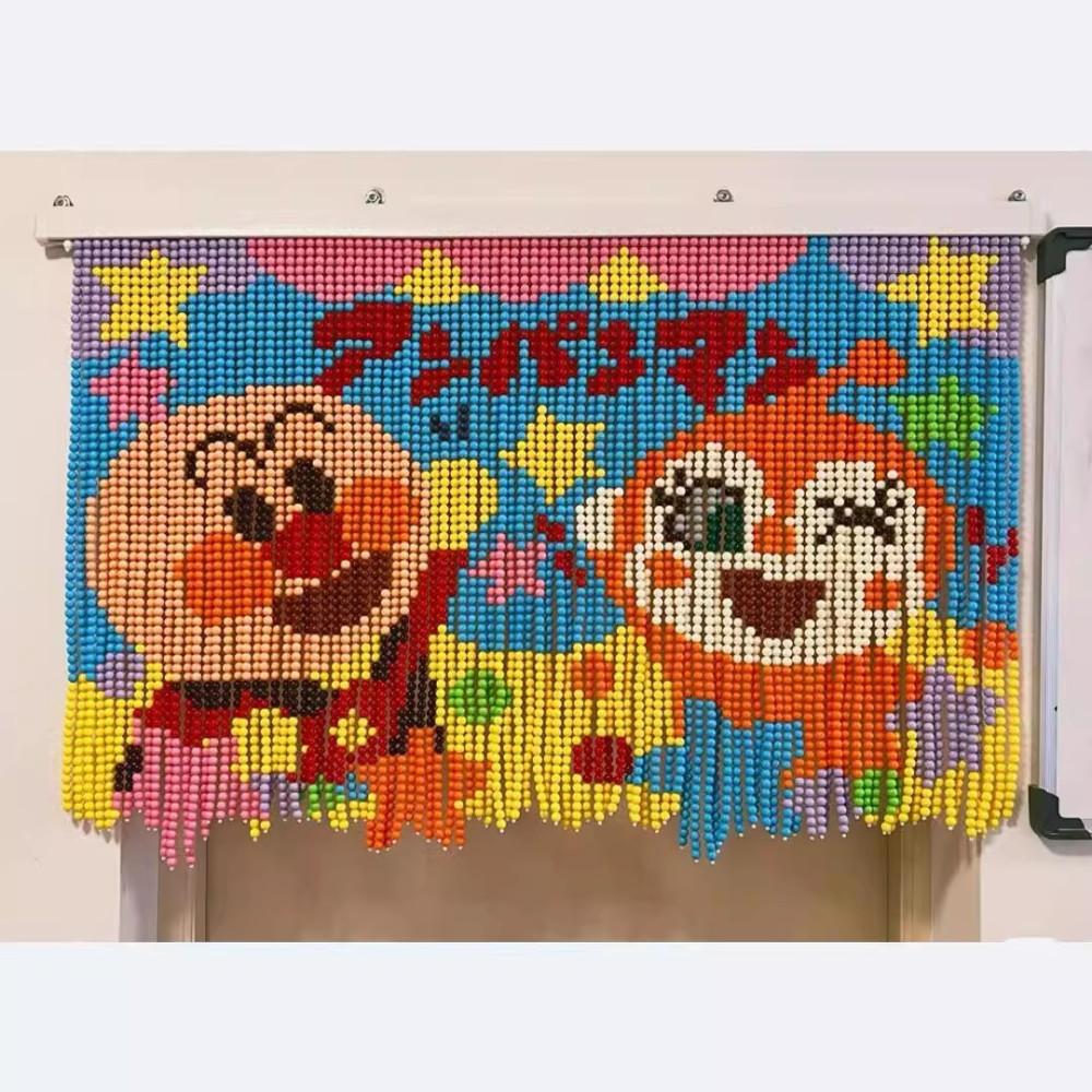 호빵맨 비즈발 diy 만들기 패키지 세트 커튼 장식
