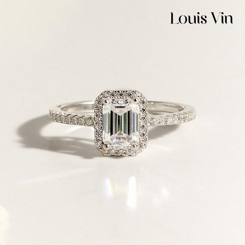 S925 에메랄드 파베 모이사나이트 반지 MORI0033 - 반지 | 쿠팡