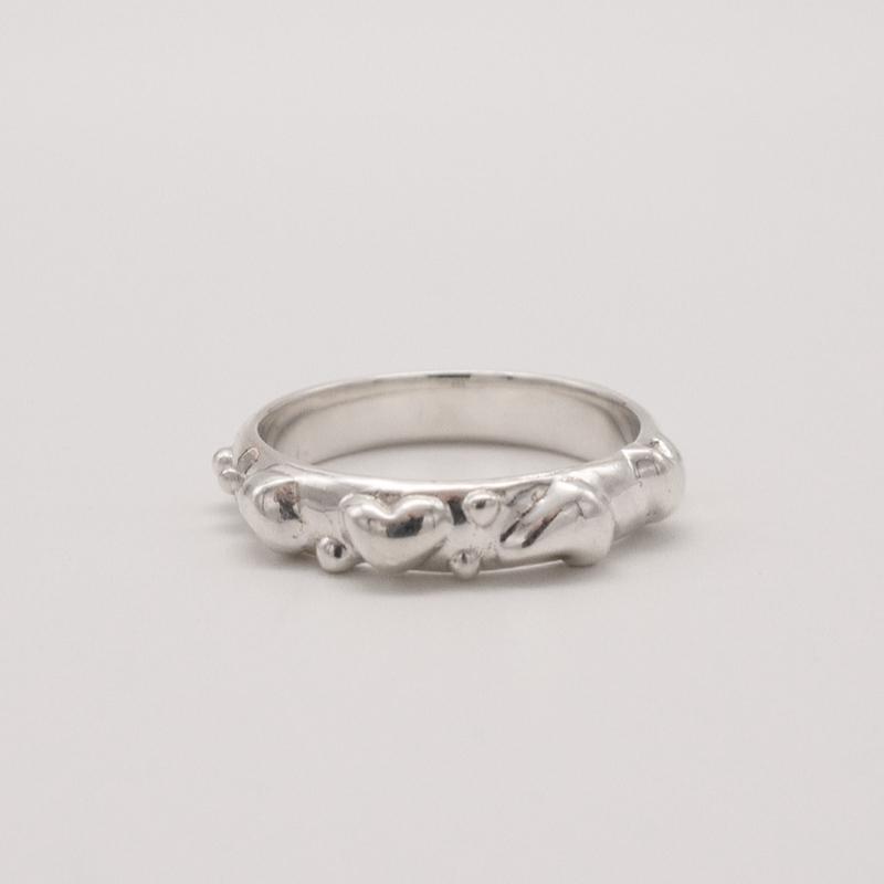heart bubble ring