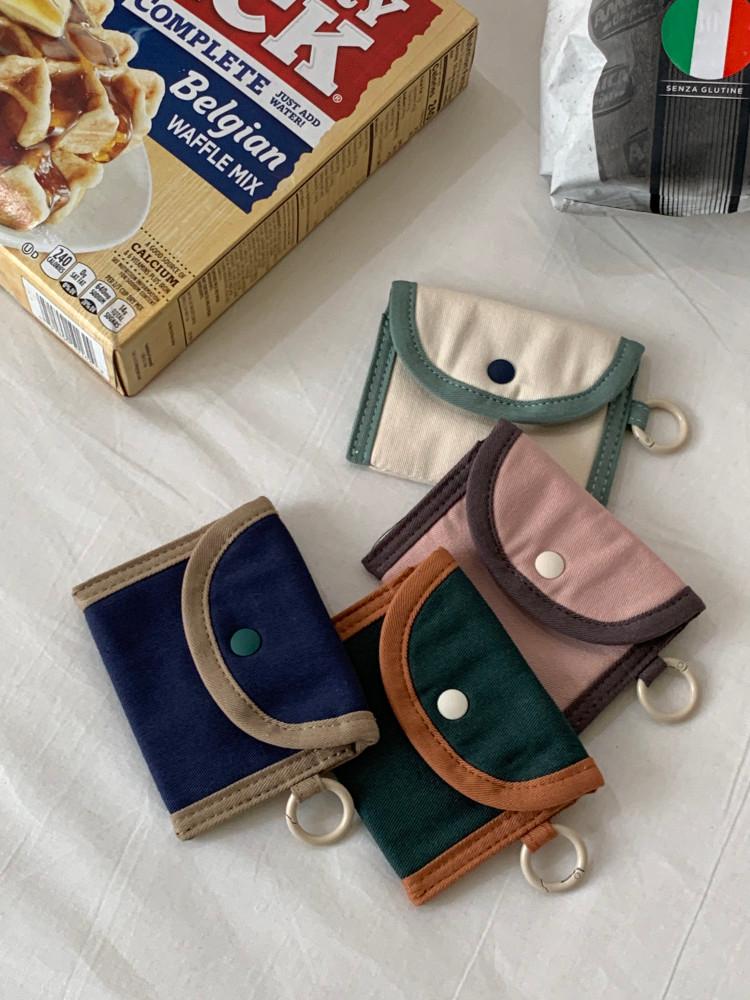 스펀지 패브릭 카드지갑 동전지갑 명함집