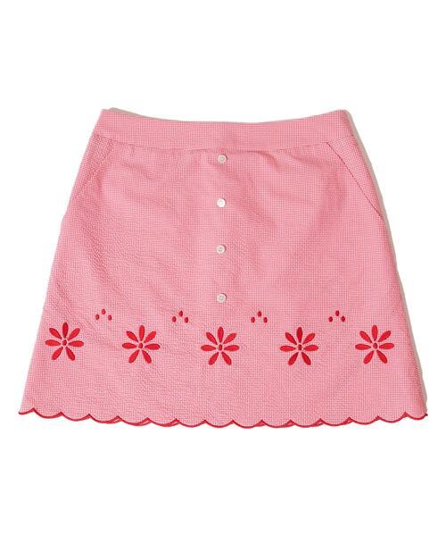 DAISY SEERSUCKER SKIRT pink