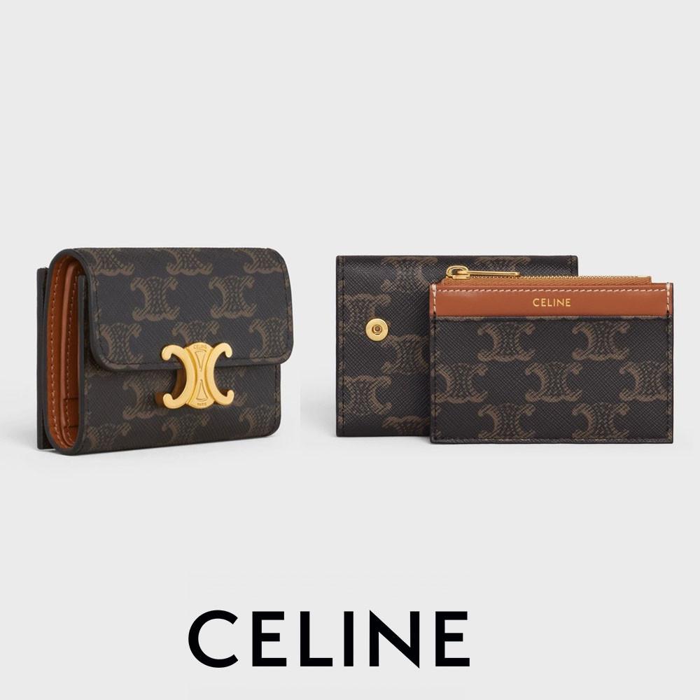 셀린느 지갑 트리오페 컴팩트 반지갑 10I652DS3.04LU 탄 컬러