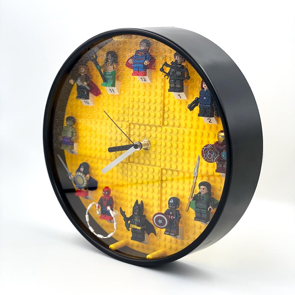 히어로즈(마블+디씨) 블록토이 DIY 홈데코 벽시계