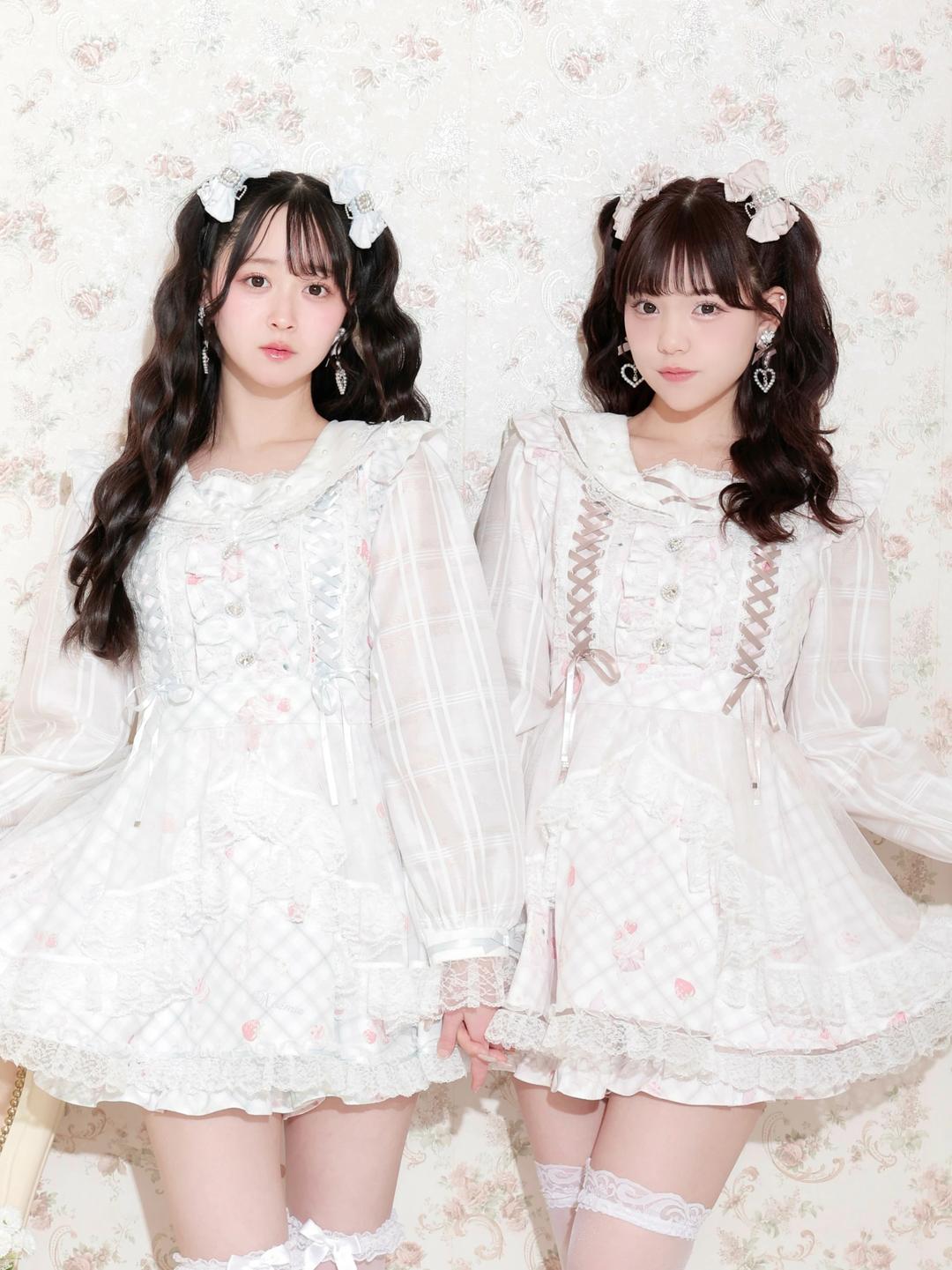 sweet cat シアーチェック セットアップ