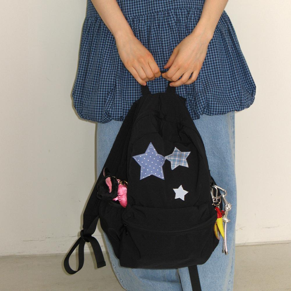 3 STAR PATCH BACKPACK BLACK