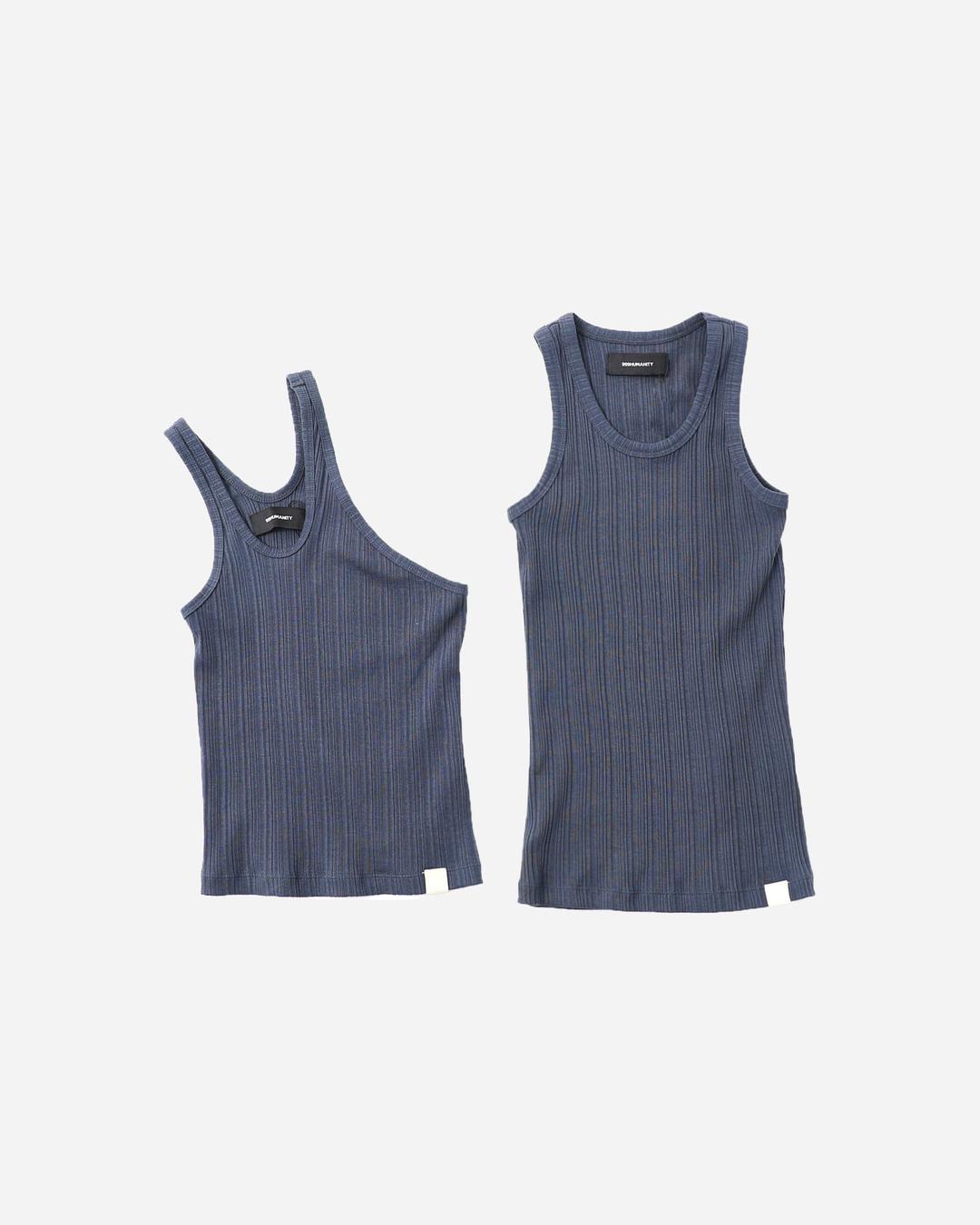 DOUBLE LAYER SLEEVELESS (CHARCOAL)