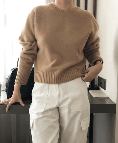 [당일배송] 울100%) 케이브 프리미엄 울니트 (4color)