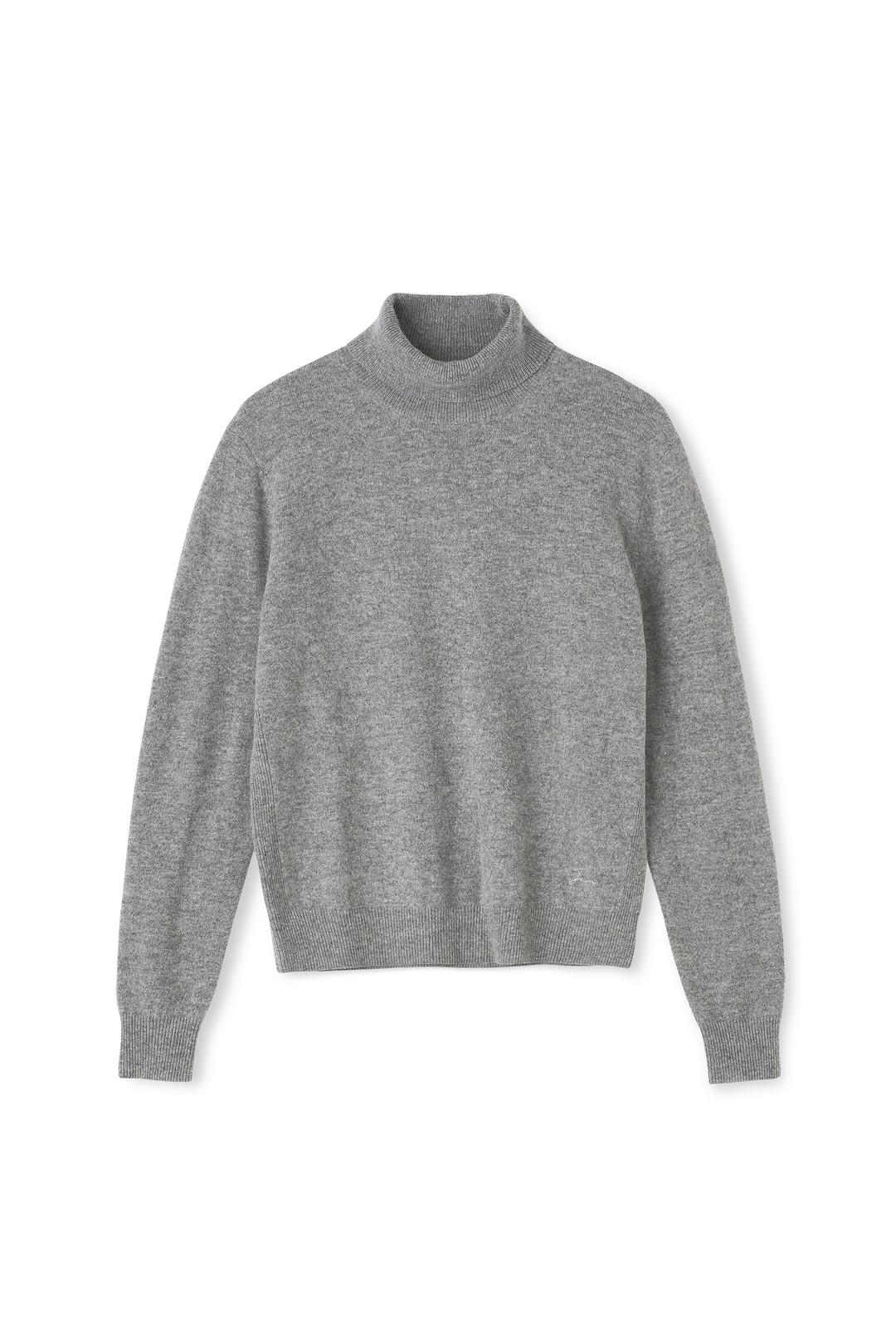 [우먼] 캐시미어 에센셜 블렌드 터틀넥 그레이