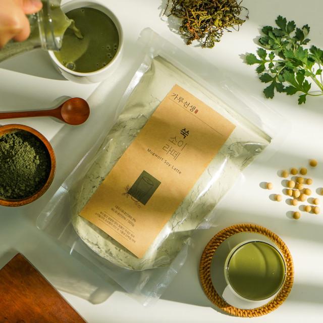 가루선생 쑥 소이 라떼 국산 어린 참쑥 쌉쌀 달콤한 순 식물성 단백질 쉐이크