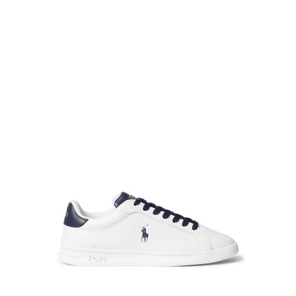 코트 레더 스니커즈 | Ralph Lauren® Korea