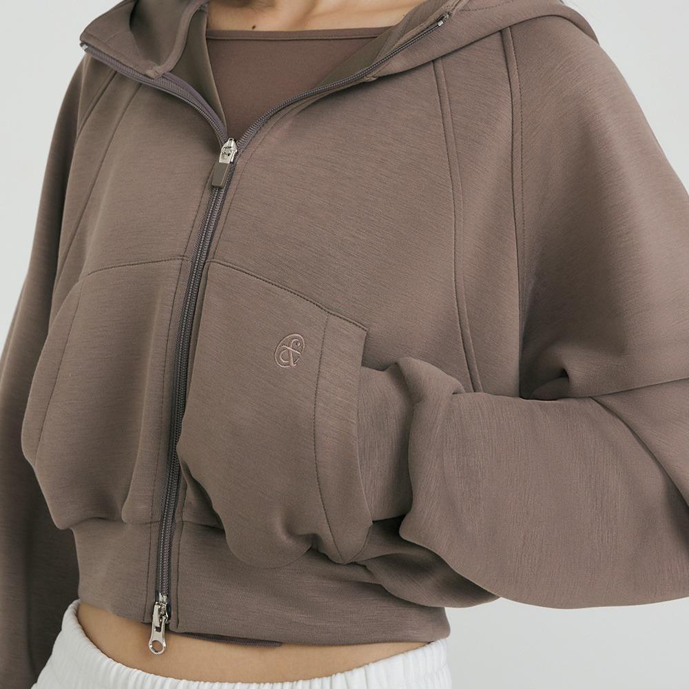 뉴 소프티 크롭 후드집업 [이청아 착용]