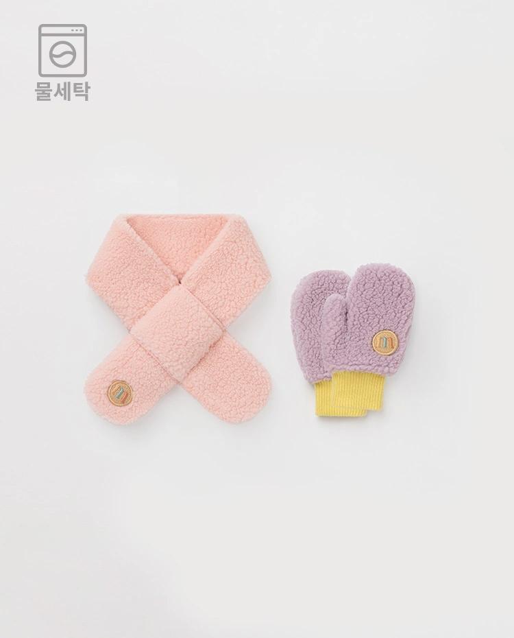 (한정판매) 뽀글이 목도리& 장갑 세트