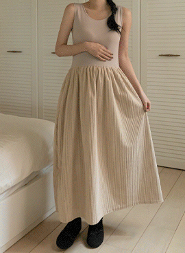 소임 [1만장돌파/겨울필수템]임부복*왕골덴레이어드나시 임산부원피스