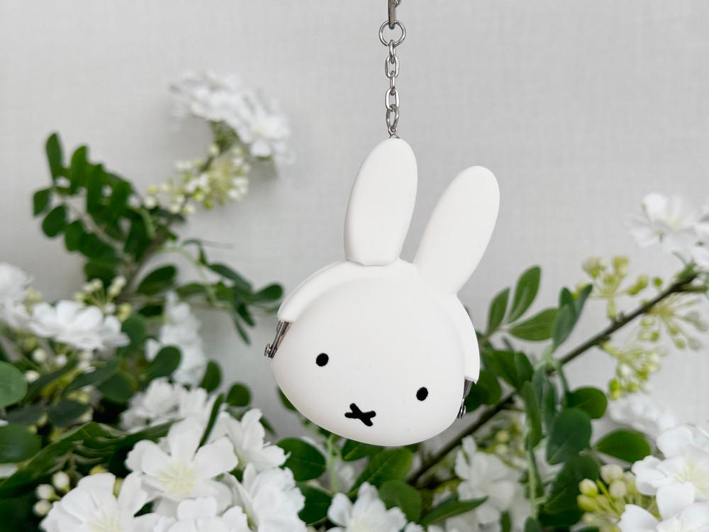 일본 미피 miffy  실리콘 똑딱 동전 키링