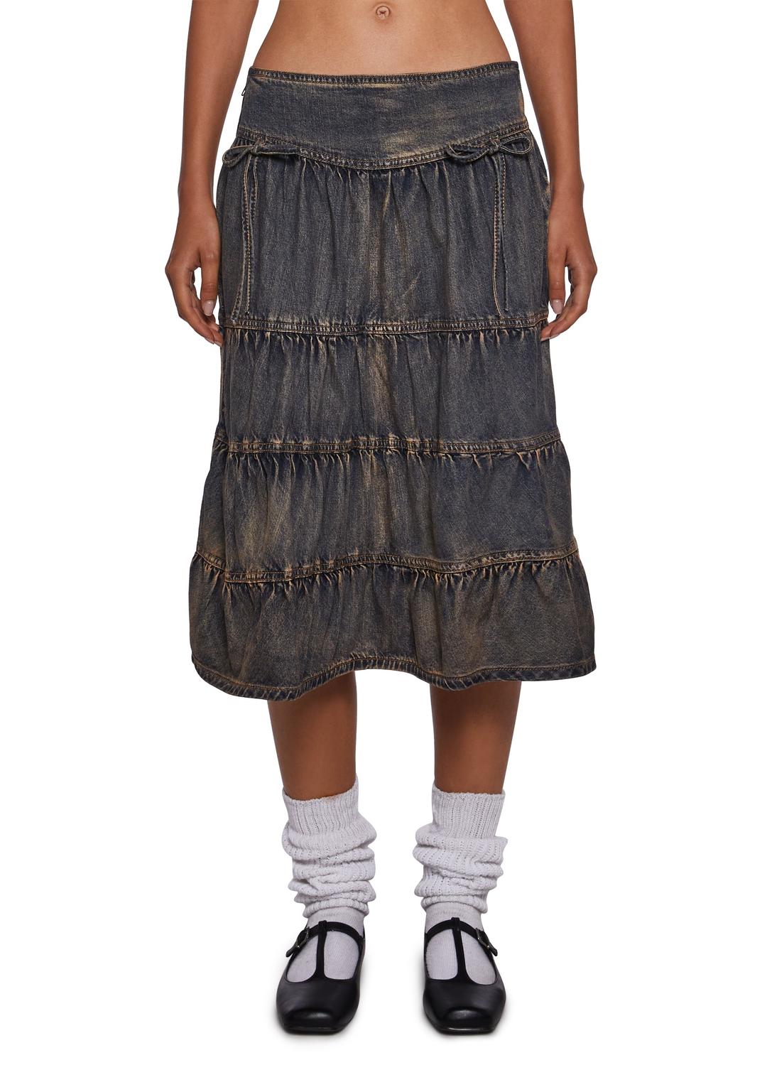 Play Nice Midi Skirt - BLUE / XX-Small