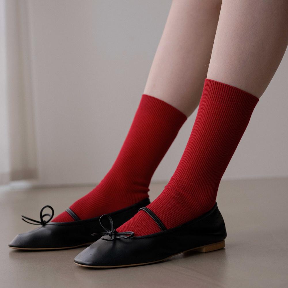 [IHM2402S21] 에센셜 삭스 레드