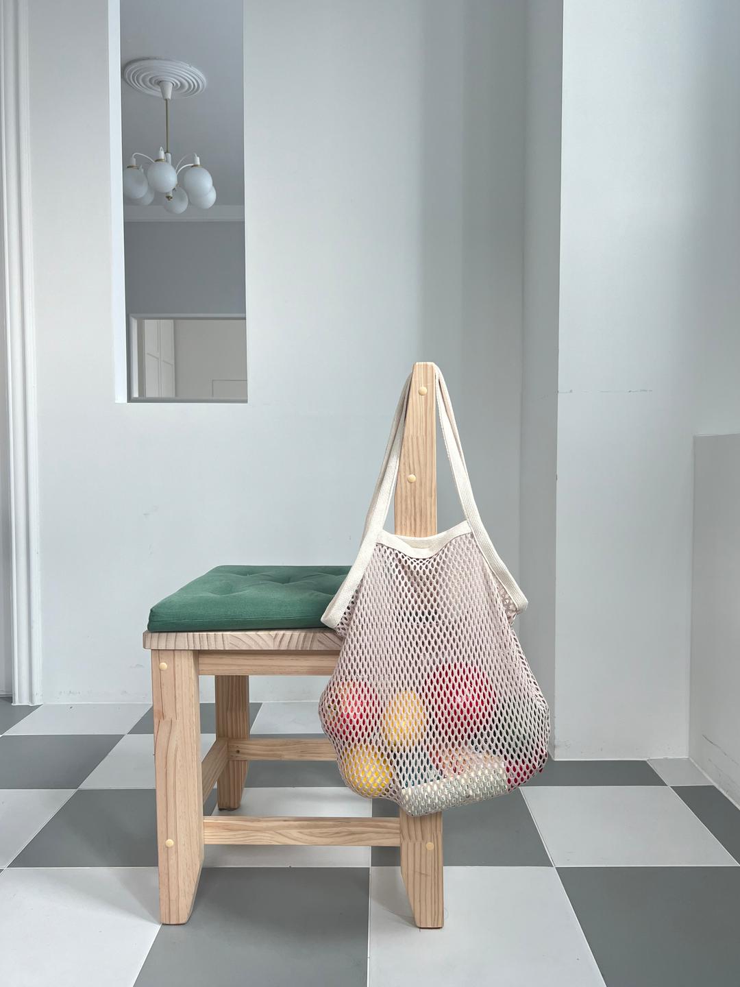 숄더 휴양지 물놀이가방 비치백 장바구니 마켓 그물 네트백