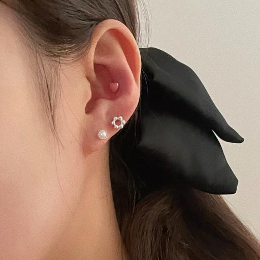 92.5실버 - 진주&도넛 피어싱